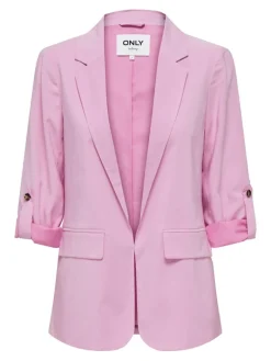 ONLARIS LIFE 3/4 LOOSE BLAZER CC WVN begonia pink
