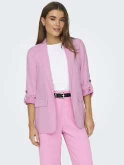 ONLARIS LIFE 3/4 LOOSE BLAZER CC WVN begonia pink