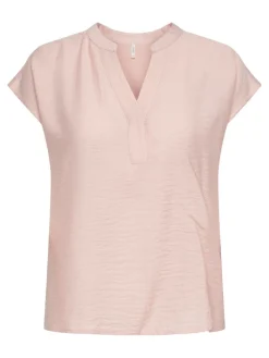 ONLASENTA S/S PLACKET MIX TOP JRS rose smoke