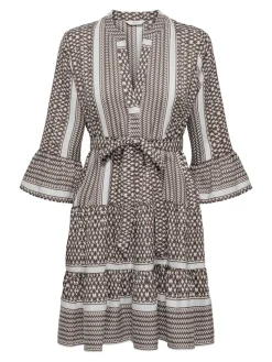 ONLATHENA LIFE 3/4 SHORT DRESS WVN NOOS rose brown