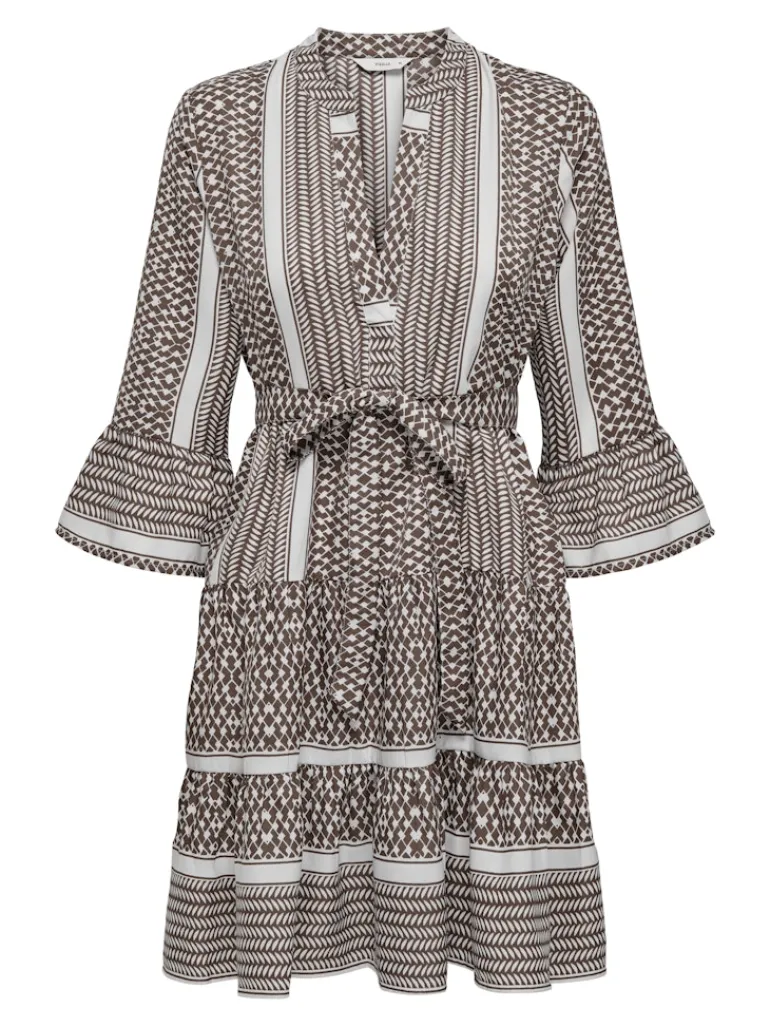 ONLATHENA LIFE 3/4 SHORT DRESS WVN NOOS rose brown