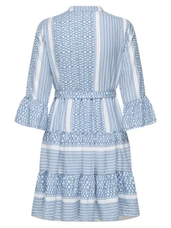 ONLATHENA LIFE 3/4 SHORT DRESS WVN NOOS coronet blue