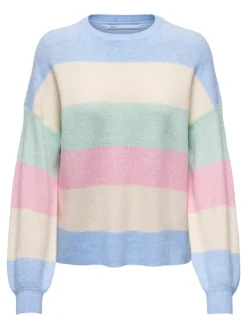ONLATIA LIFE L/S STRIPE PULLOV KNT NOOS kentucky blue