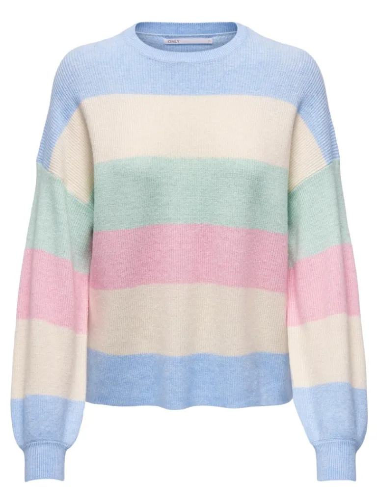 ONLATIA LIFE L/S STRIPE PULLOV KNT NOOS kentucky blue