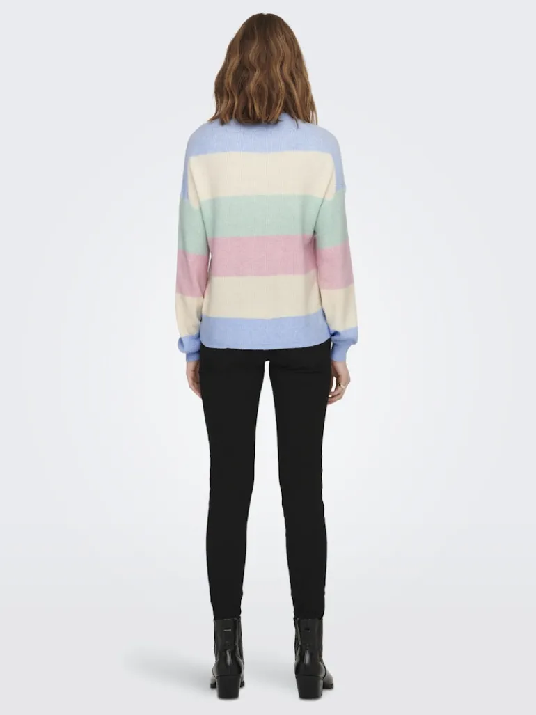 ONLATIA LIFE L/S STRIPE PULLOV KNT NOOS kentucky blue