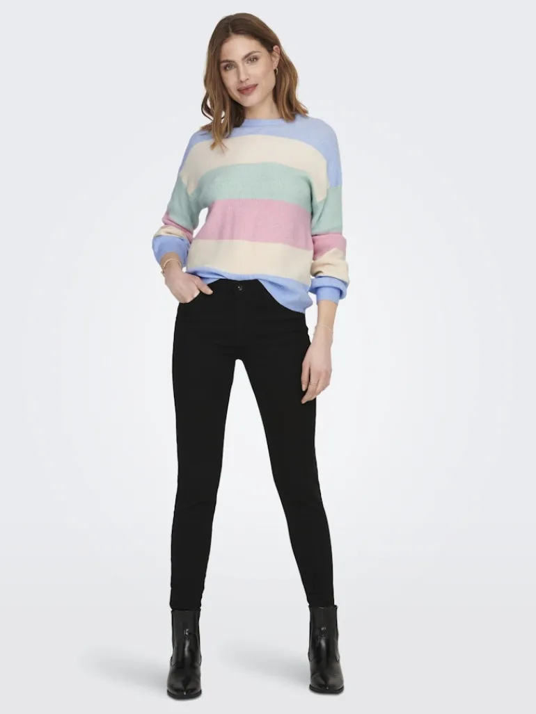 ONLATIA LIFE L/S STRIPE PULLOV KNT NOOS kentucky blue