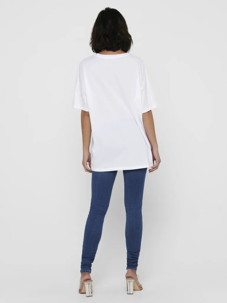 ONLAYA LIFE S/S OVERSIZED TOP JRS white