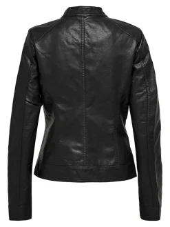 ONLBANDIT FAUX LEATHER BIKER OTW NOOS black