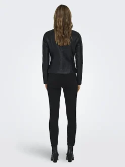 ONLBANDIT FAUX LEATHER BIKER OTW NOOS black