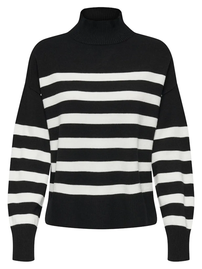 ONLBARIA LS HIGHNECK CC KNT black