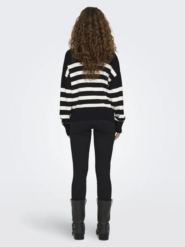 ONLBARIA LS HIGHNECK CC KNT black