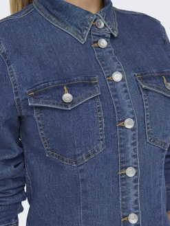 ONLBELIEVE LS STRETCH DNM DRESS QYT medium blue denim