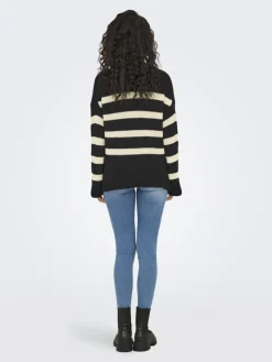 ONLBELLA LIFE LS HIGH NECK KNT black2