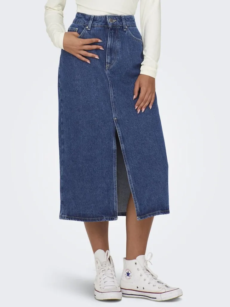 ONLBIANCA MIDI SKIRT DNM REA NOOS medium blue denim