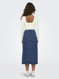 ONLBIANCA MIDI SKIRT DNM REA NOOS medium blue denim