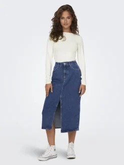 ONLBIANCA MIDI SKIRT DNM REA NOOS medium blue denim