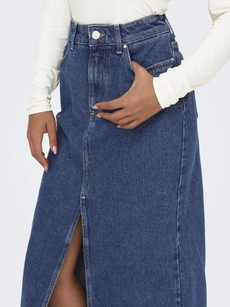 ONLBIANCA MIDI SKIRT DNM REA NOOS medium blue denim