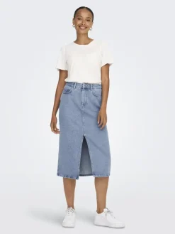 ONLBIANCA MIDI SKIRT DNM REA NOOS light blue denim