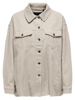ONLBITTEN CORD SHACKET PNT NOOS silver lining