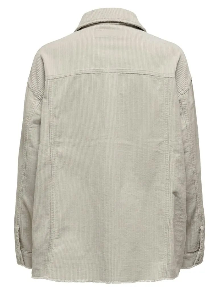 ONLBITTEN CORD SHACKET PNT NOOS silver lining