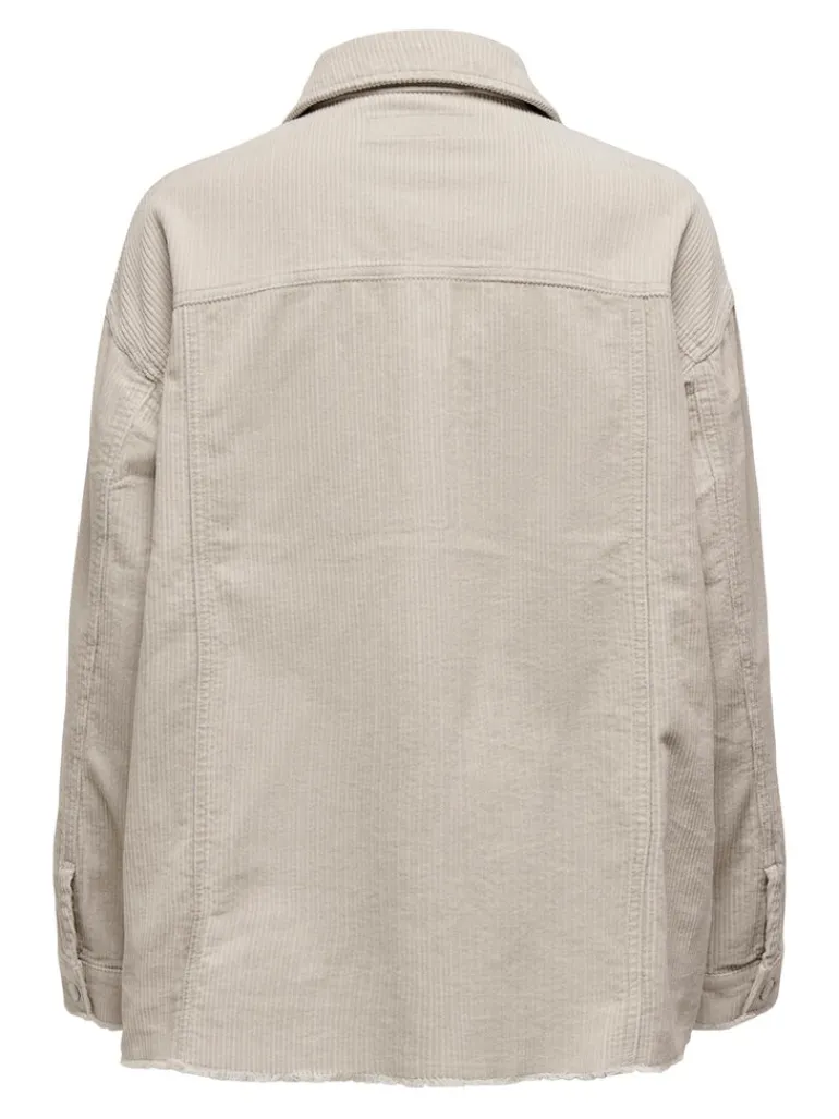 ONLBITTEN CORD SHACKET PNT NOOS silver lining