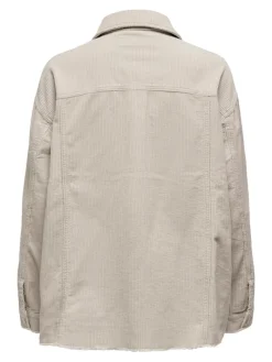 ONLBITTEN CORD SHACKET PNT NOOS silver lining