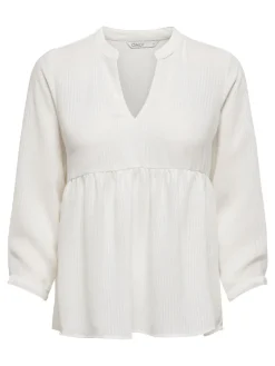 ONLBLOOM 3/4 TOP NOOS WVN cloud dancer