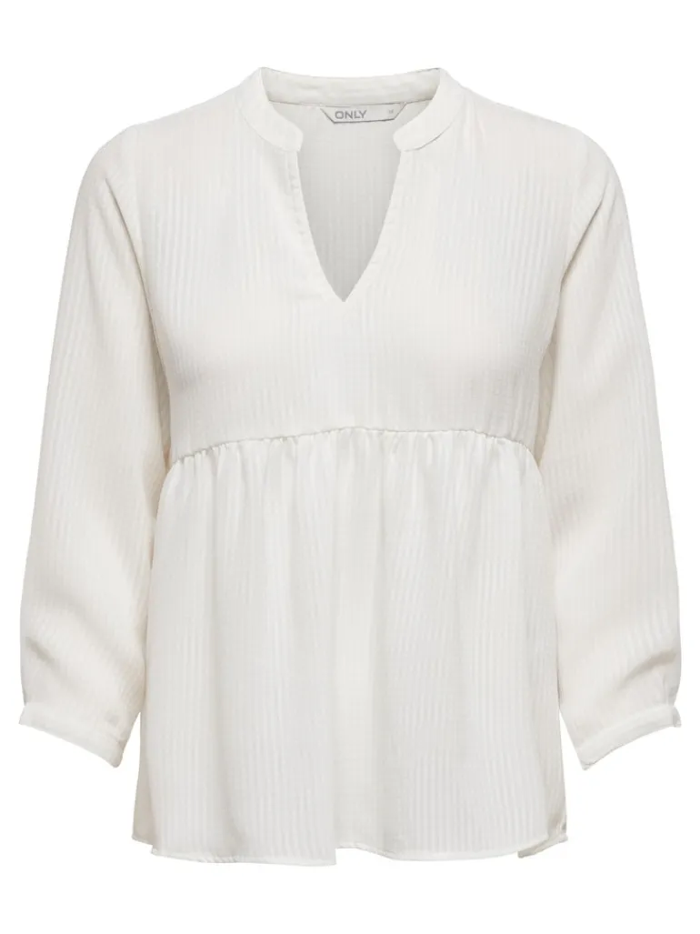 ONLBLOOM 3/4 TOP NOOS WVN cloud dancer