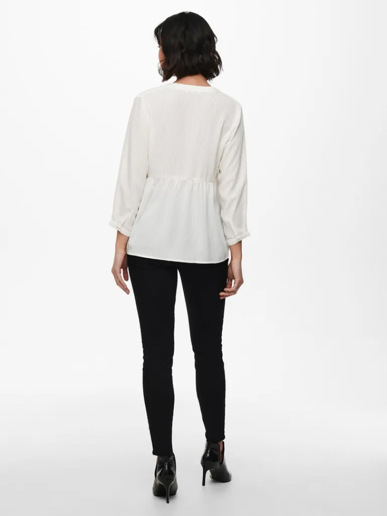 ONLBLOOM 3/4 TOP NOOS WVN cloud dancer