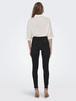 ONLBLUSH HW SK ANK RW DNM REA005 washed black