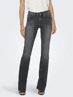 ONLBLUSH HW SLIT FLR RW DNM REA109 NOOS black denim