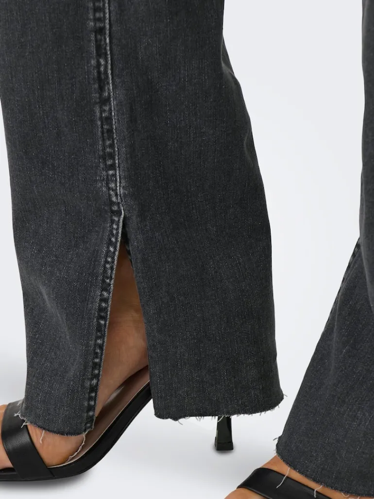 ONLBLUSH HW SLIT FLR RW DNM REA109 NOOS black denim