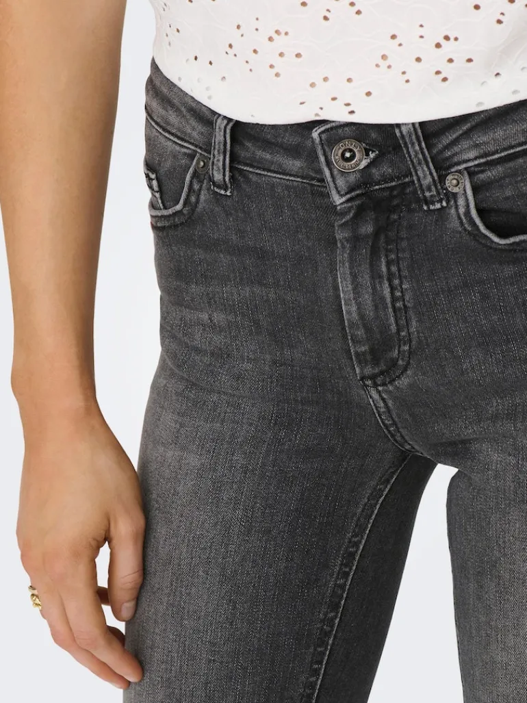 ONLBLUSH HW SLIT FLR RW DNM REA109 NOOS black denim
