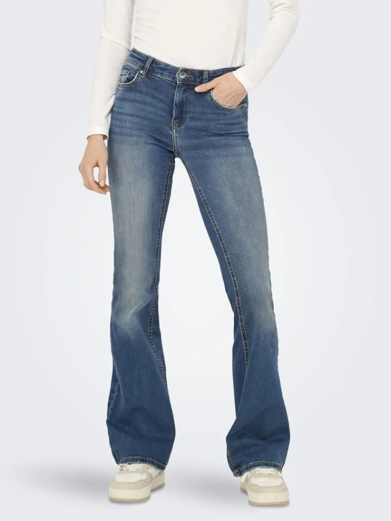 ONLBLUSH MID FLARED DNM DOT741 NOOS medium blue denim