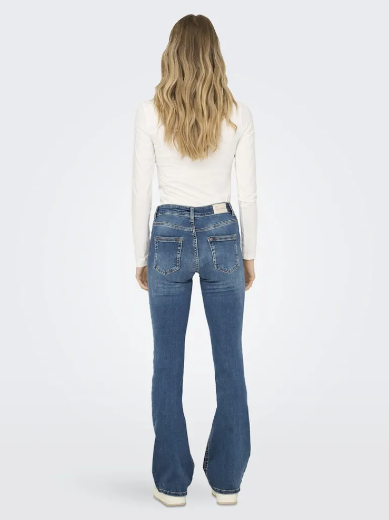 ONLBLUSH MID FLARED DNM DOT741 NOOS medium blue denim