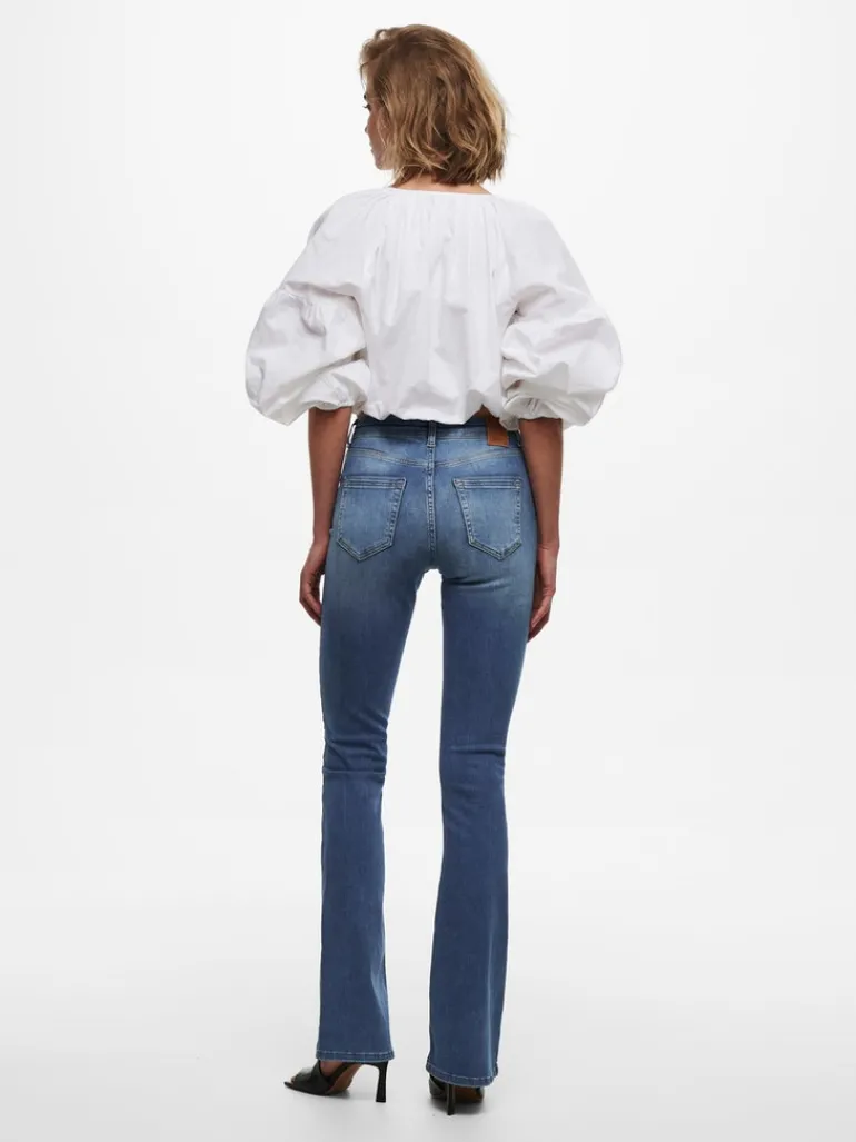 ONLBLUSH MID FLARED DNM REA1319 NOOS medium blue denim