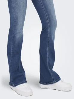ONLBLUSH MID FLARED DNM REA1319 NOOS medium blue denim