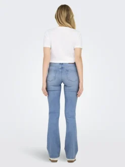 ONLBLUSH MID FLARED DNM TAI198 NOOS special bright blue denim