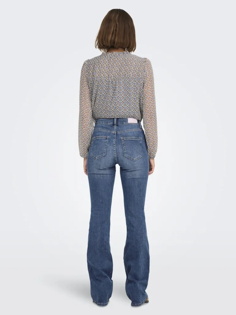 ONLBLUSH MID FLARED DNM TAI305 NOOS medium blue denim