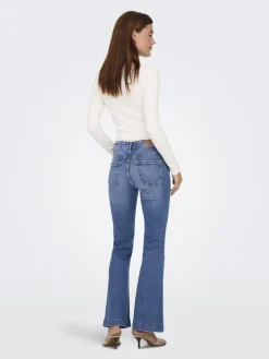 ONLBLUSH MID RETROFLARED DNM DIA550 NOOS medium blue denim