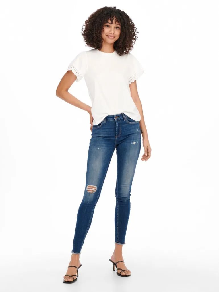 ONLBLUSH MID SK AK RW DT DNM REA221 NOOS dark medium blue denim