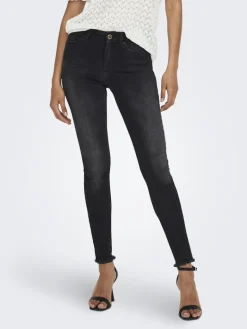 ONLBLUSH MID SK ANK RW DNM REA1099 NOOS black denim