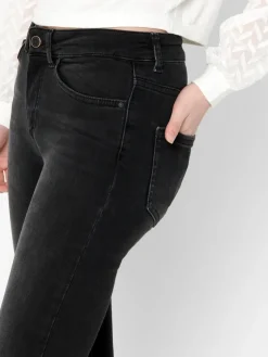 ONLBLUSH MID SK ANK RW DNM REA1099 NOOS black denim