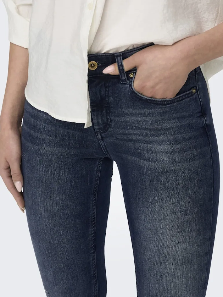 ONLBLUSH MID SK ANK RW DNM REA409 NOOS blue black denim