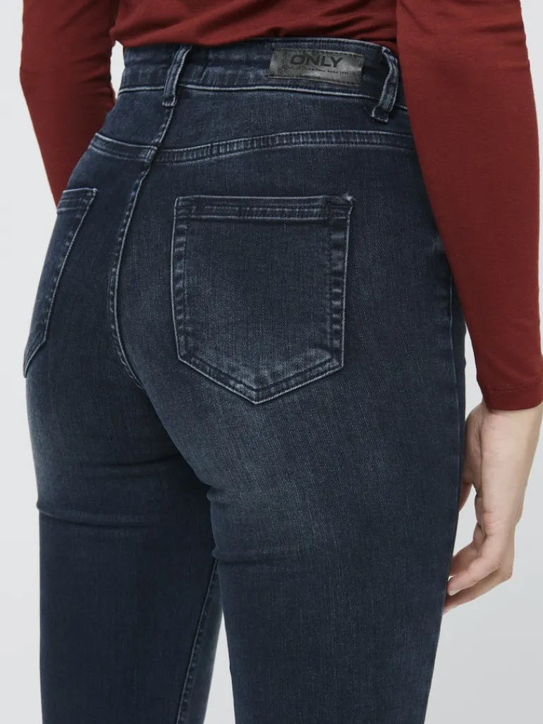 ONLBLUSH MID SK ANK RW DNM REA409 NOOS blue black denim