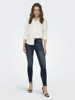 ONLBLUSH MID SK ANK RW DNM REA409 NOOS blue black denim