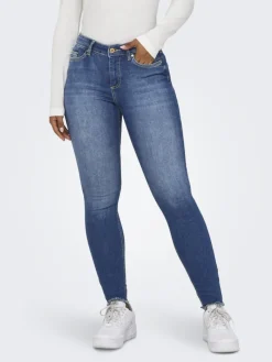 ONLBLUSH MID SK ANK RW DNM REA1319 NOOS medium blue denim