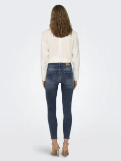 ONLBLUSH MID SK ANK RW DNM REA422 NOOS special blue grey denim