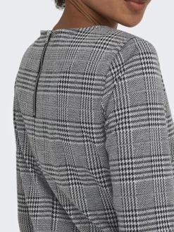 ONLBRILLIANT 3/4 CHECK DRESS JRS black