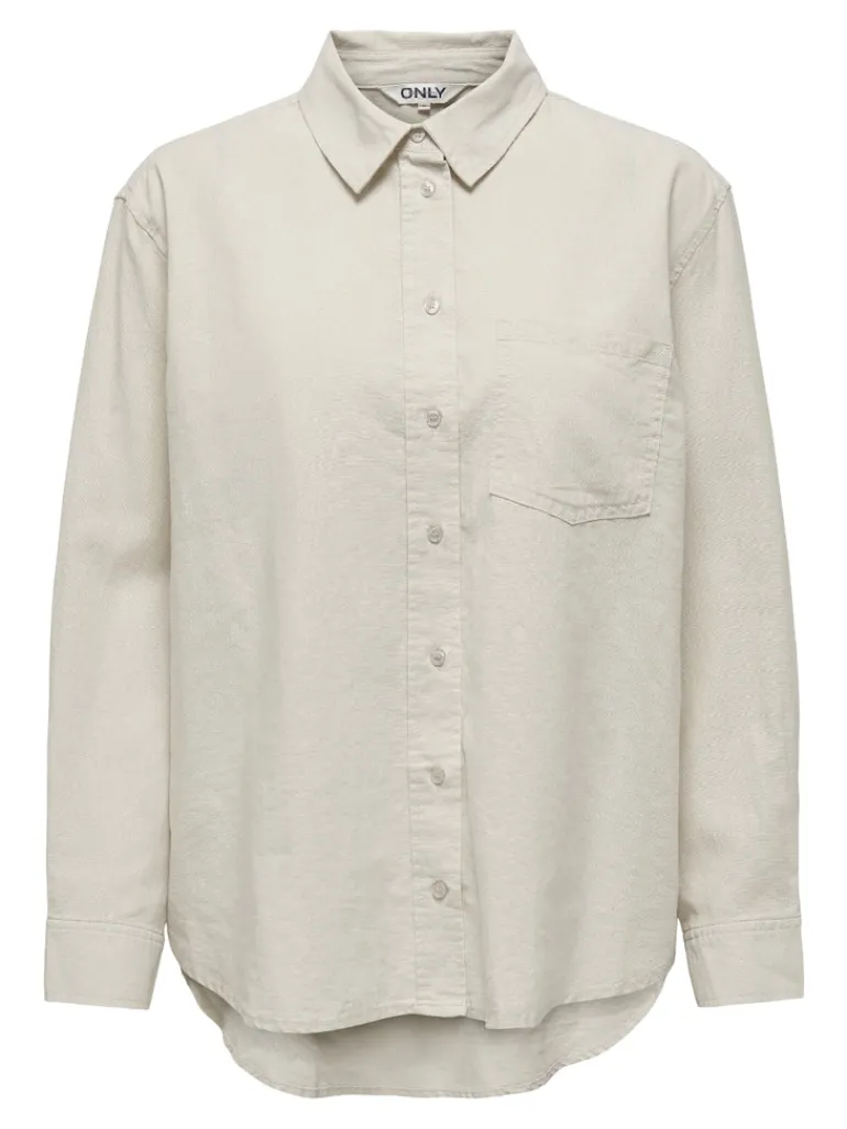 ONLBRUXELLES L/S LIN BL SHIRT PNT NOOS moonbeam